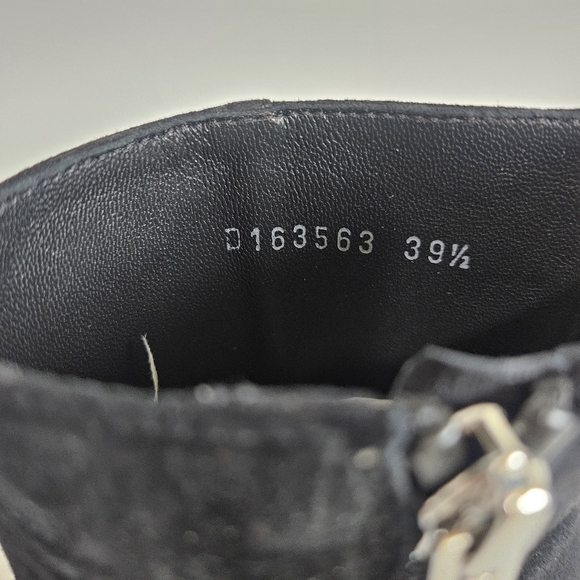 AGL Attilio Giusti Leombruni Black Sueded Leather Pointed Toe Boot 39.5 - Picture 7 of 13